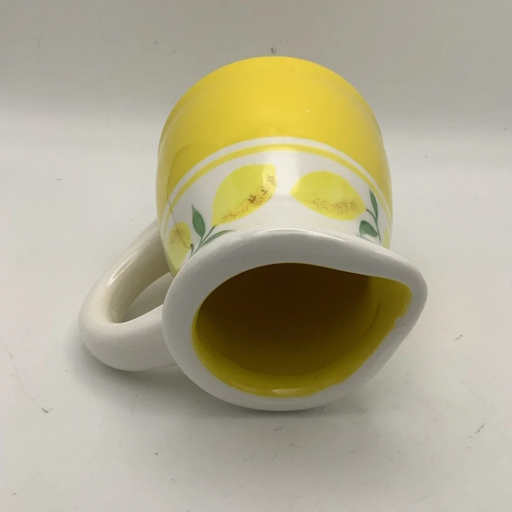 Terramoto Ceramic Yellow Lemon Pitcher